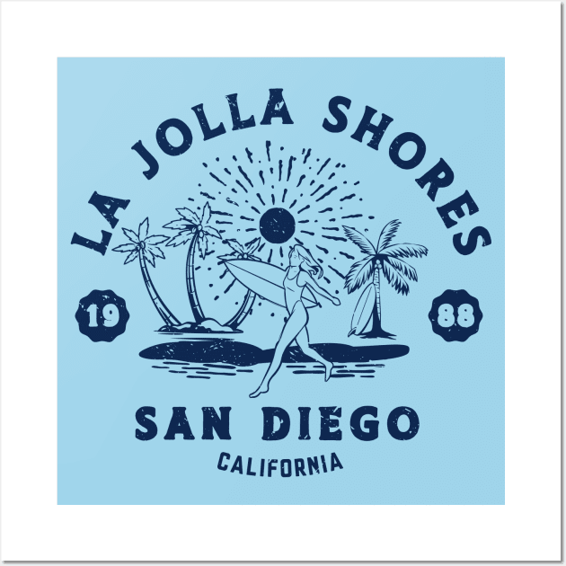 Vintage La Jolla Shores Beach Surfing // Retro California Beach San Diego 1988 Wall Art by Now Boarding